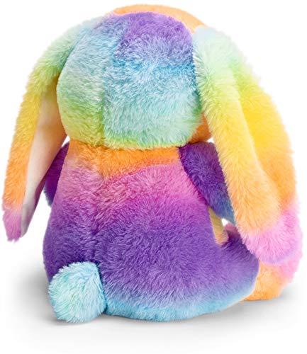 Mousehouse Gifts - Conejito de peluche con pelo de arcoíris - Suave - 25 cm