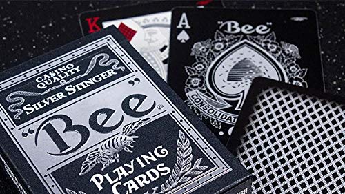 Murphy's Magic Supplies, Inc. Baraja de Cartas Bee Silver Stinger Playing Cards by USPCC