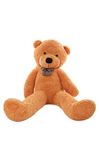 MyTeddyWorld Oso De Peluche Gigante - Grande Suave Osito De Felpa Regalo para Niños - Juegete De Peluche Ideal para Fiestas De Bodas Navidad Dia De San Valentin (Marrón Claro 180 cm)