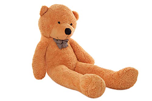 MyTeddyWorld Oso De Peluche Gigante - Grande Suave Osito De Felpa Regalo para Niños - Juegete De Peluche Ideal para Fiestas De Bodas Navidad Dia De San Valentin (Marrón Claro 180 cm)