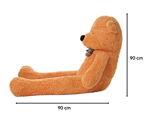 MyTeddyWorld Oso De Peluche Gigante - Grande Suave Osito De Felpa Regalo para Niños - Juegete De Peluche Ideal para Fiestas De Bodas Navidad Dia De San Valentin (Marrón Claro 180 cm)