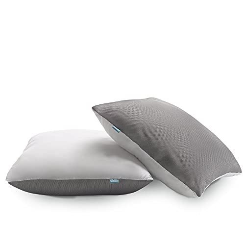 Naturalex | Antistress | Almohada OceanFibre Fresh 60x60 Cm | Pack x2 Almohadas | Relleno Fibras Huecas 100% Recicladas | Estructura Transpirable 3D | Sensación Mullida y Confortable | Lavable