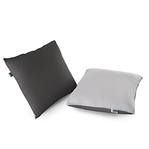 Naturalex | Antistress | Almohada OceanFibre Fresh 60x60 Cm | Pack x2 Almohadas | Relleno Fibras Huecas 100% Recicladas | Estructura Transpirable 3D | Sensación Mullida y Confortable | Lavable