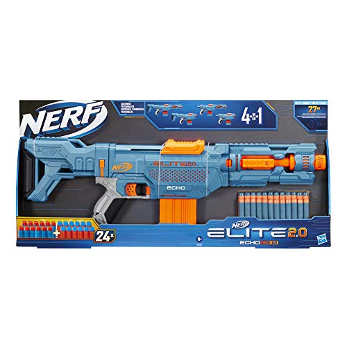 Nerf Elite 2.0 Echo Cs-10, Color Negro (Hasbro E9533Eu4) + Elite 2.0 Shockwave Rd-15, Color, Estándar (Hasbro E9527Eu4)