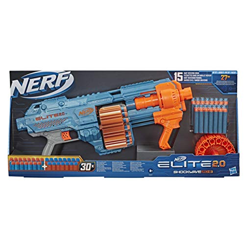 Nerf Elite 2.0 Echo Cs-10, Color Negro (Hasbro E9533Eu4) + Elite 2.0 Shockwave Rd-15, Color, Estándar (Hasbro E9527Eu4)