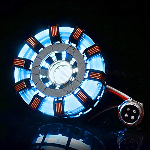 Niceen MK2 Acrílico Tony ARC Reactor Modelo DIY Kit USB Lámpara de pecho Accesorios de Película Iluminante LED Flash Set Regalo