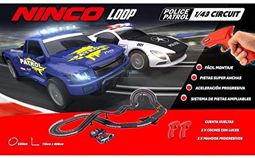 Ninco 21003 Circuito Loop Police Patrol, Color variado Fábrica de Juguetes