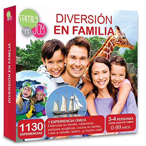 NJOY Experiences - Caja Regalo - DIVERSIÓN EN FAMILIA - Más de 1130 experiencias para familias a escoger