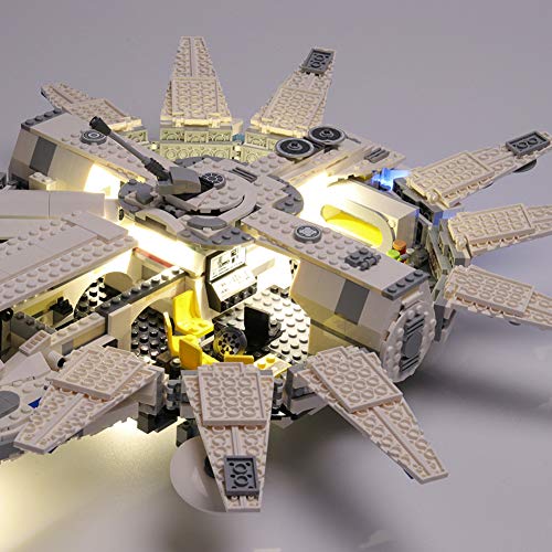 Nlne Kit De Iluminación Led para Lego Star Wars Halcón Milenario del Corredor De Kessel, Compatible con Ladrillos De Construcción Lego Modelo 75212 (NO Incluido En El Modelo)