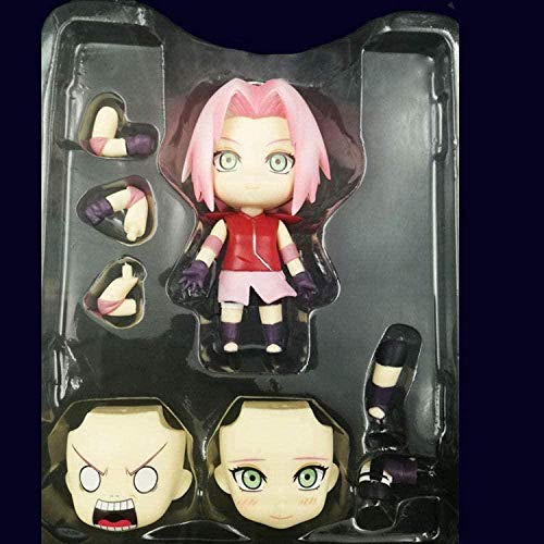 No Naruto Shippuden Haruno Sakura Q Versión Nendoroid Sakura Figura de Acción 10 CM Modelo de Anime Regalos de Anime Juguetes Kits de Modelos