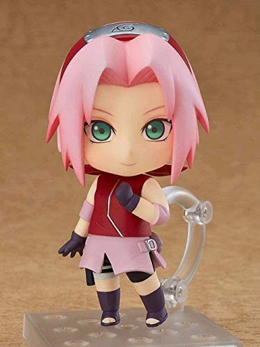 No Naruto Shippuden Haruno Sakura Q Versión Nendoroid Sakura Figura de Acción 10 CM Modelo de Anime Regalos de Anime Juguetes Kits de Modelos