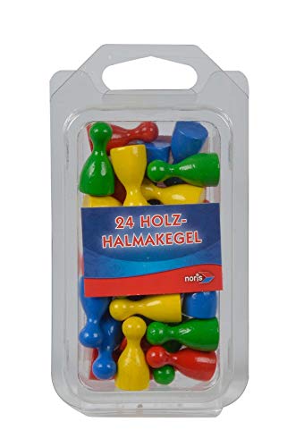 Noris 606154362 - Conos para el juego de mesa Hama (24 unidades, madera) (versión en alemán) , color/modelo surtido