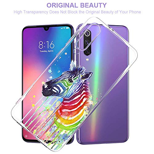 Oihxse Compatible con Motorola Moto One Funda Suave Gel TPU Silicona Cristal Transparente Carcasa Acuarela Animal Pintado Patrón Protectora Estuche Bumper Caso Case (B10)