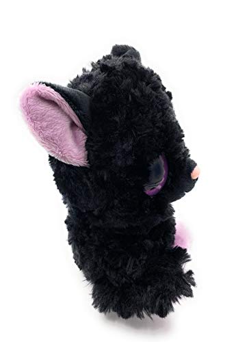 Onwomania Peluche, Peluche, murciélago Zorro Volador Noctule, Altura 19 cm, Negro