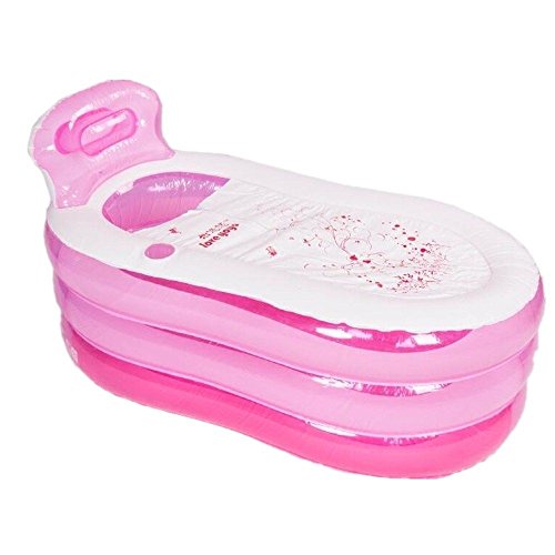 OUkANING Bañera plegable inflable para adultos Spa bañera caliente inflable