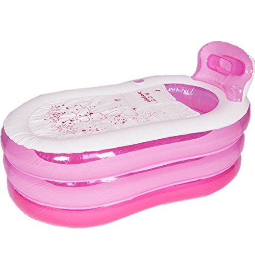 OUkANING Bañera plegable inflable para adultos Spa bañera caliente inflable