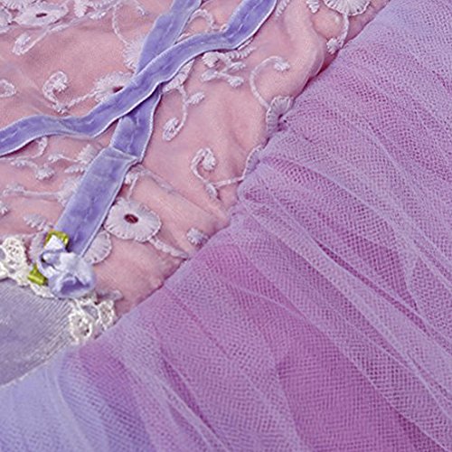 OwlFay Vestido Princesa Disfraz de Rapunzel para niña Carnaval Traje Infantil Fairy Tales Disfraces para Halloween Navidad Cosplay Vestidos de Fiesta de cumpleaños para Niñas 5-6 años