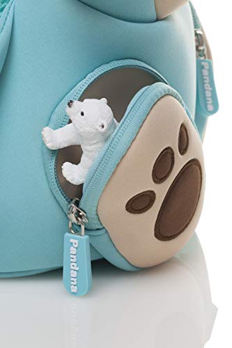 Pandana® Mochila infantil con correa pectoral para niños y niñas en el jardín de infancia o kita de neopreno aislante transpirable con sistema antipérdida., Hubert (Azul) - PAN18005