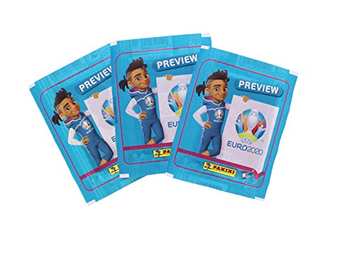 Panini Euro 2020 Preview-Set de álbum y 10 Bolsas (50 Pegatinas) (007251)