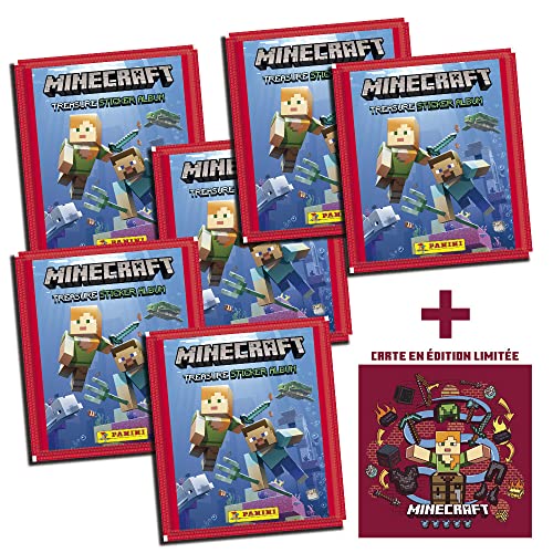 Panini France SA- Minecraft - Blister de 6 Fundas (004141KBF6)