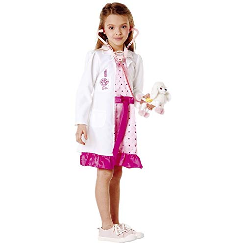 P.D. Disfraz de carnaval compatible con Barbie VETERINaria Doctora Talla 7 8 9 años (3 – 4 años: altura niña/o 132 cm)