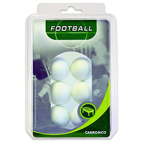 Pelotas de futbolín de Carromco (6x, blanco), 62106 , color/modelo surtido