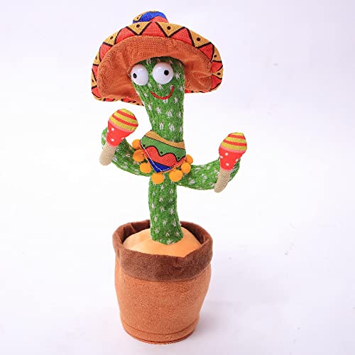 Peluche De Cactus Que Puede Cantar Y Bailar Muñeco De Cactus Creativo Almohada De Cactus Decorativa Que Puedes Grabar Y Aprender A Hablar