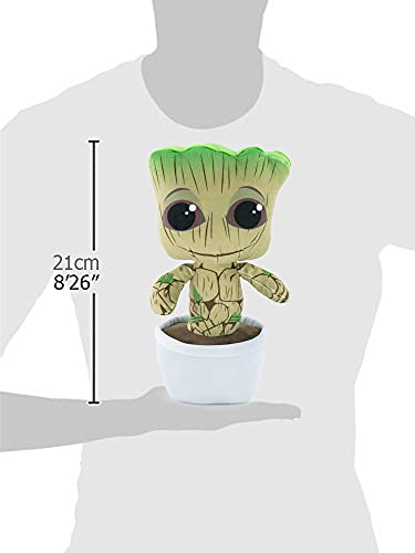 Peluches de los Personajes del Universo Marvel, Avengers, Guardianes de la Galaxia - Calidad Super Soft (20cm, Baby Groot Maceta)