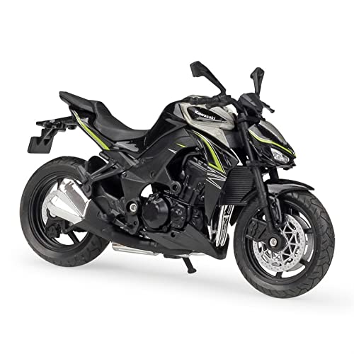 PENGJ Simulación De Motocicleta 1:18 para K-awasaki 2017 Z1000 R Edition Diecast Motocicleta Modelo colección Juguetes educativos para niños niño niña Regalos Juguete (Color : Negro)