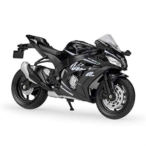 PENGJ Simulación De Motocicleta 1:18 para K-awasaki 2017 Z1000 R Edition Diecast Motocicleta Modelo colección Juguetes educativos para niños niño niña Regalos Juguete (Color : Negro)