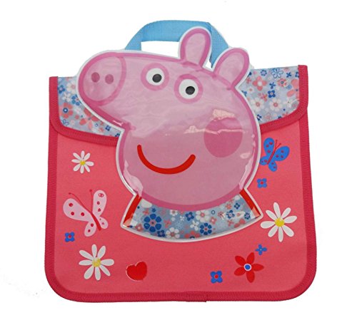 Peppa Pig Bolsa escolar para libros, 38 cm, color rosa