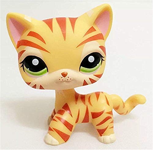 Pet Shop Juguetes LPS Raras de pie Forma máscara de Gato de Pelo Corto (Elegir su Gato) para niños Regalo 1pc, 2249+#2291+#1451+#2118