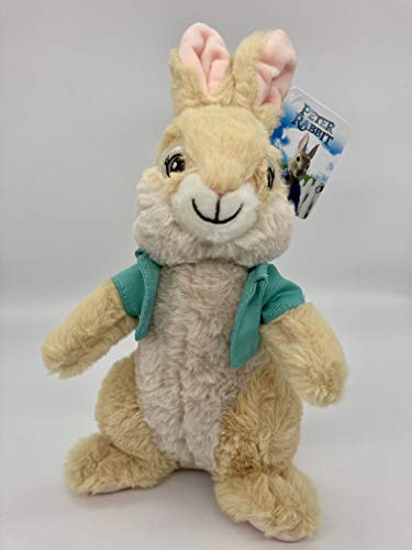 Peter Rabbit Peluche de Peter Conejo y Amigos, 22 cm + Original Peluche Conejo de peluche película DVD 2021 Conejo de Pascua Regalo Conejos para niños Pascua Decoración de Pascua (Cottontail)