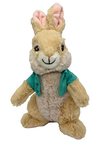 Peter Rabbit Peluche de Peter Conejo y Amigos, 22 cm + Original Peluche Conejo de peluche película DVD 2021 Conejo de Pascua Regalo Conejos para niños Pascua Decoración de Pascua (Cottontail)