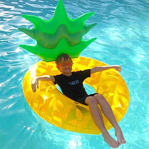 Piña Hinchable colchonetas Piscina Flotador Gigante de Piña Tumbona Flotadora/ Tumbona de Piscina Juguete para Adultos y Niños