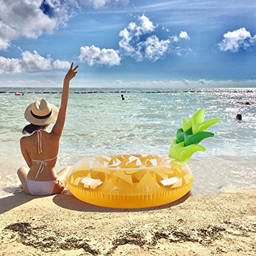 Piña Hinchable colchonetas Piscina Flotador Gigante de Piña Tumbona Flotadora/ Tumbona de Piscina Juguete para Adultos y Niños