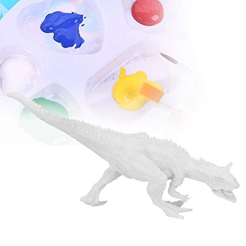 Pintura 3D Modelo de dinosaurio de simulación de bricolaje, Graffiti Dibujo Huevos de dinosaurio Niños Juguete Artesanías de arte (Huevos de dinosaurio colores aleatorios)(Carnotaurus)