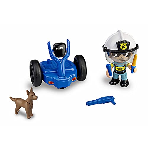 Pinypon Action - Segway vehículo de policía con 1 Figura, para niños y niñas a Partir de 4 a 8 años, (Famosa 700015693)