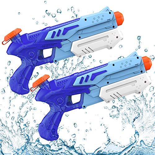 Pistola de Agua, 2 Pack 600ML Pistolas de Agua para Niños Niñas, Potente Chorro de Agua con un Alcance Largo 8m-10m, Water Pistol Gun para Batalla de Agua