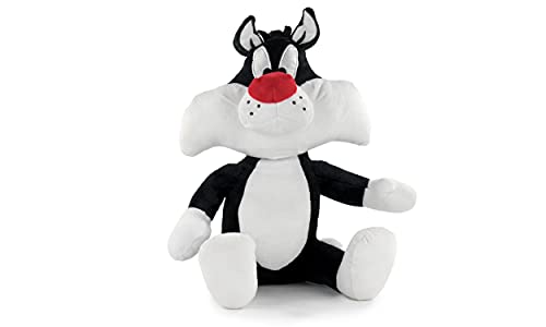 Play by Play Looney Tunes - Peluches Looney Tunes Sitting Calidad Super Soft (17/26cm, Gato Silvestre)