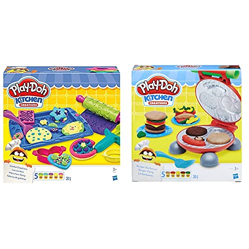 Play Doh Cookie Creations (Hasbro, B0307Eu9) + La Barbacoa (Hasbro B5521Eu7) , Color/Modelo Surtido