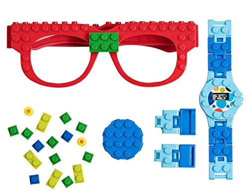 PlayBuild- adrillos de construcción Juego Digital, Juguetes geniales, Reloj clásico de Pulsera y Gafas para niños de Todas Las Edades, Color