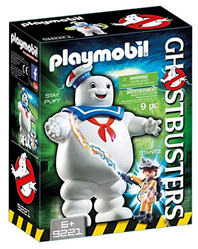 PLAYMOBIL 9219 Ghostbusters, Cuartel Parque de Bomberos, a Partir de 6 Años + Ghostbusters Muñeco Marshmallow, A Partir de 6 Años (9221)