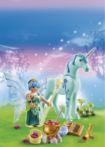 PLAYMOBIL Hadas - Hada con Unicornio, Juguete Educativo, Multicolor, 8 x 17 x 24 cm, (5441)