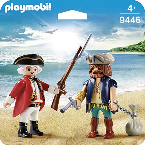 PLAYMOBIL- Pirata y Soldado Juguete, Multicolor (geobra Brandstätter 9446)