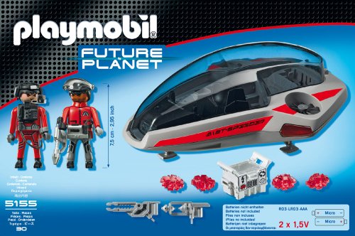 PLAYMOBIL - Space Darksters Planeador, Juguete Educativo, 30 x 7,5 x 20 cm, (626712)