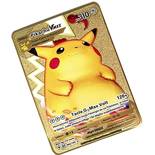 Pokemon Cartas vmax , GX V French Collectible Trading Card, un Juego de Cartas Creativo y Divertido diseñado para coleccionistas Adecuado para el Entretenimiento de la colección Conmemorativa - I