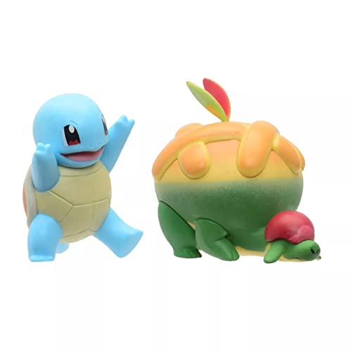 Pokemon Selección Battle Figures Figura de Acción | Juego de Figuras, Figuras del Juego:Squirtle & Appletun