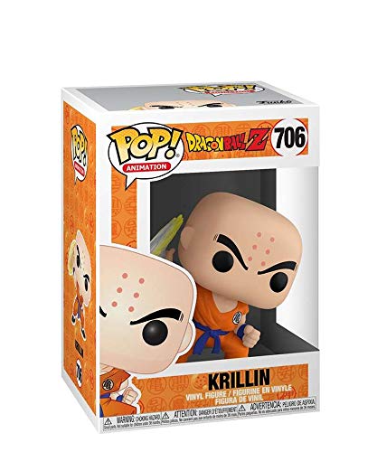 Popsplanet Funko Pop! Animation – Dragon Ball Z – Krillin (with Destructo Disc) #706 Vinyl Figure 10 cm Released 2019