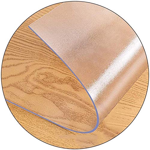 Protector Suelo Silla Ruedas Protector De Suelo, Antideslizante 1mm Rectangular Transparente Alfombrilla Protectora Alfombra de PVC Resistencia A Altas Temperaturas Antideslizante(size:70x140cm/27.56x